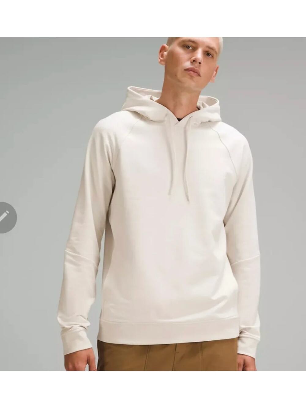 LULULEMON | Men's City Sweat Hooded Sweatshirt Bone Cream | Medium